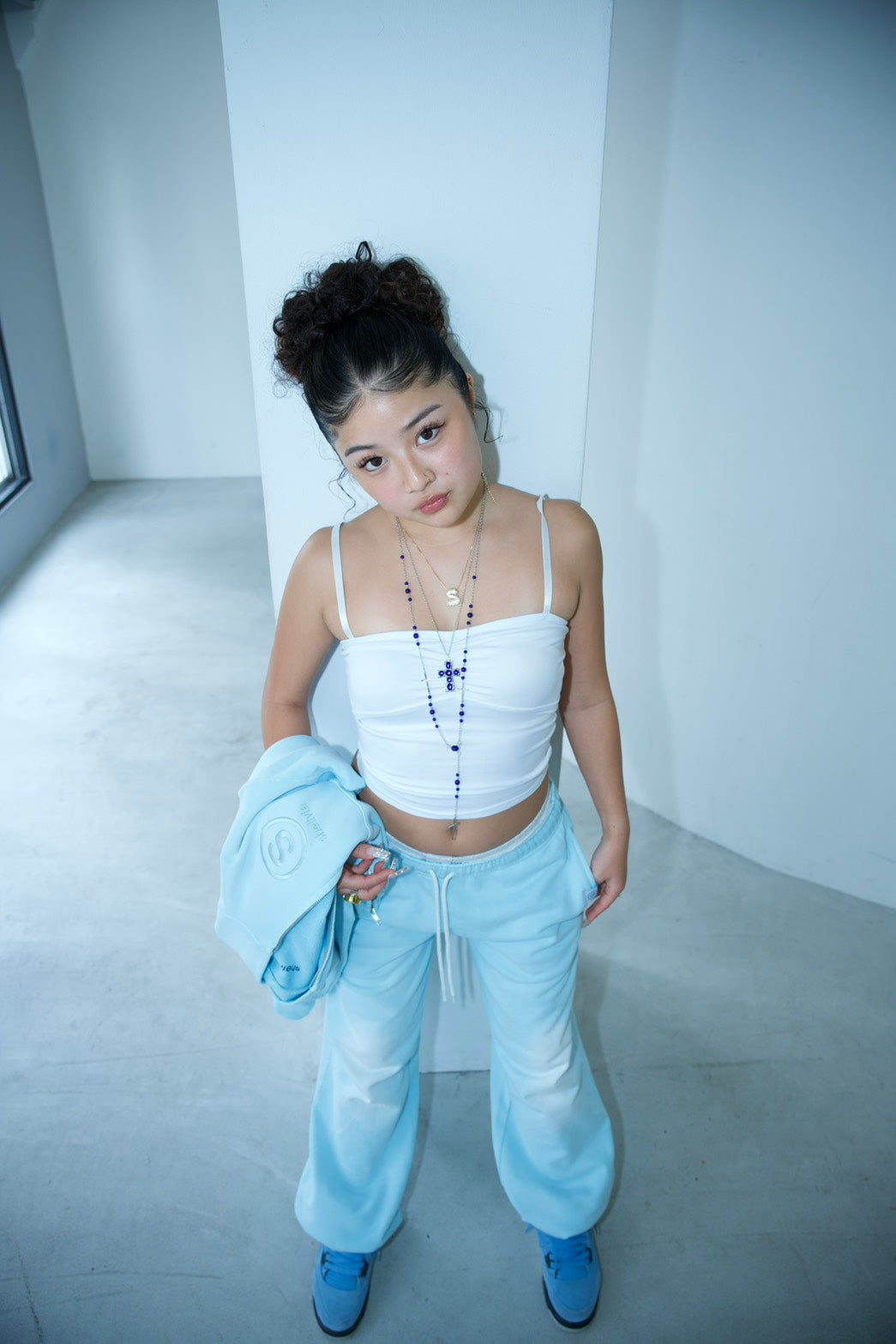 Chalky sweat pants BABY BLUE