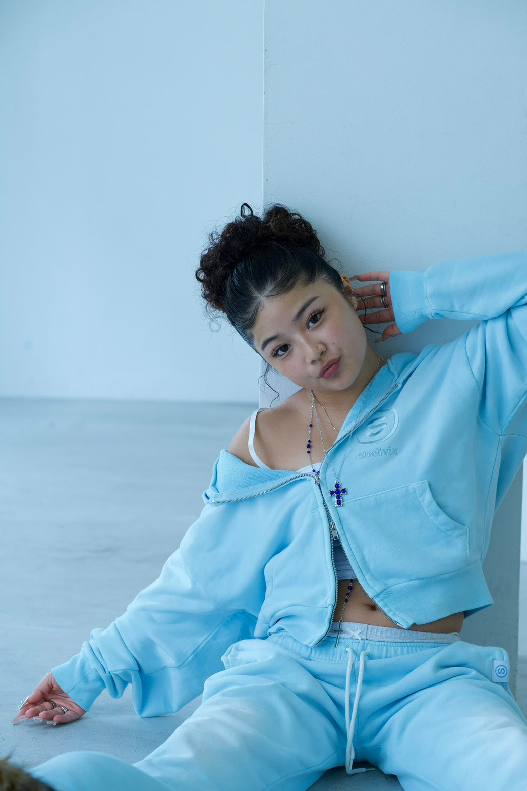 Chalky sweat pants BABY BLUE