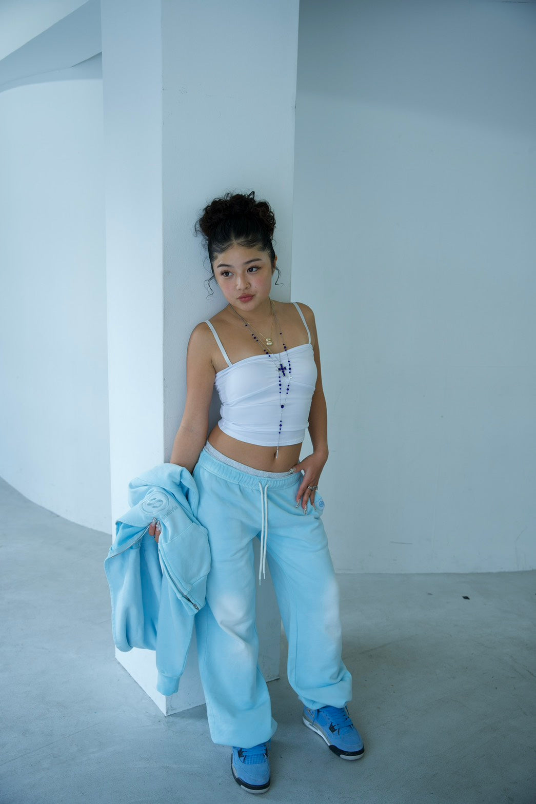 Chalky sweat pants BABY BLUE