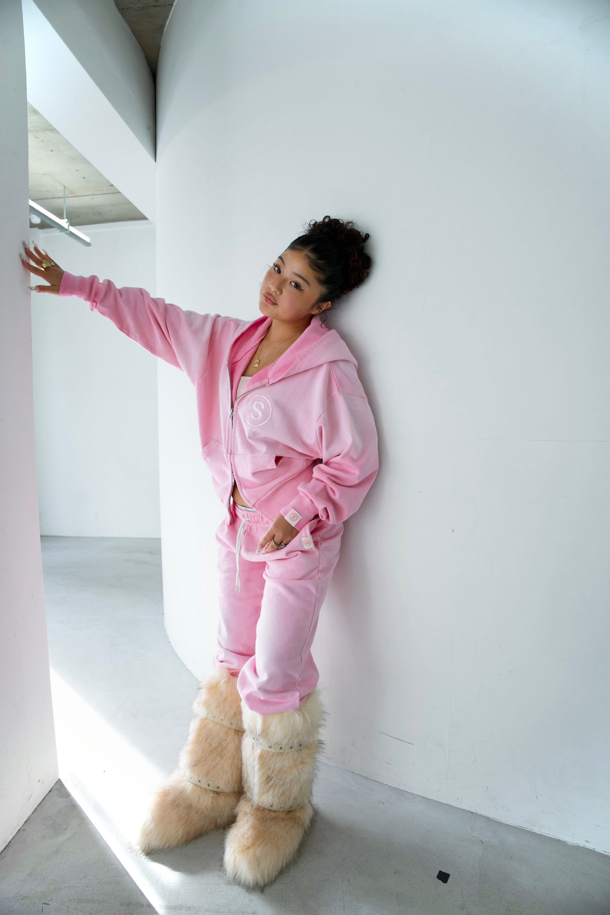 Chalky sweat pants  BLUSH PINK