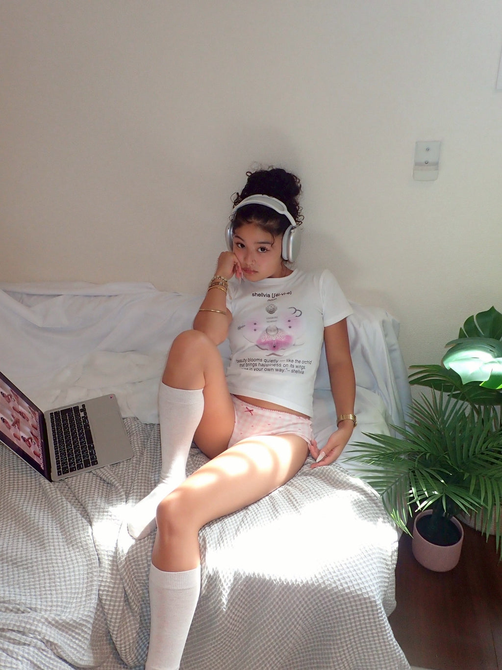 Flori-Gloss Tee WHITE