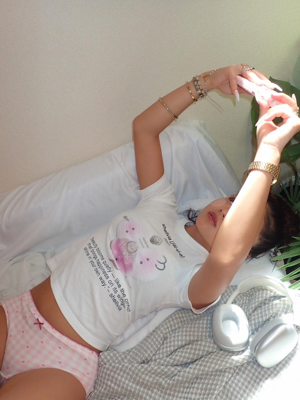 Flori-Gloss Tee WHITE