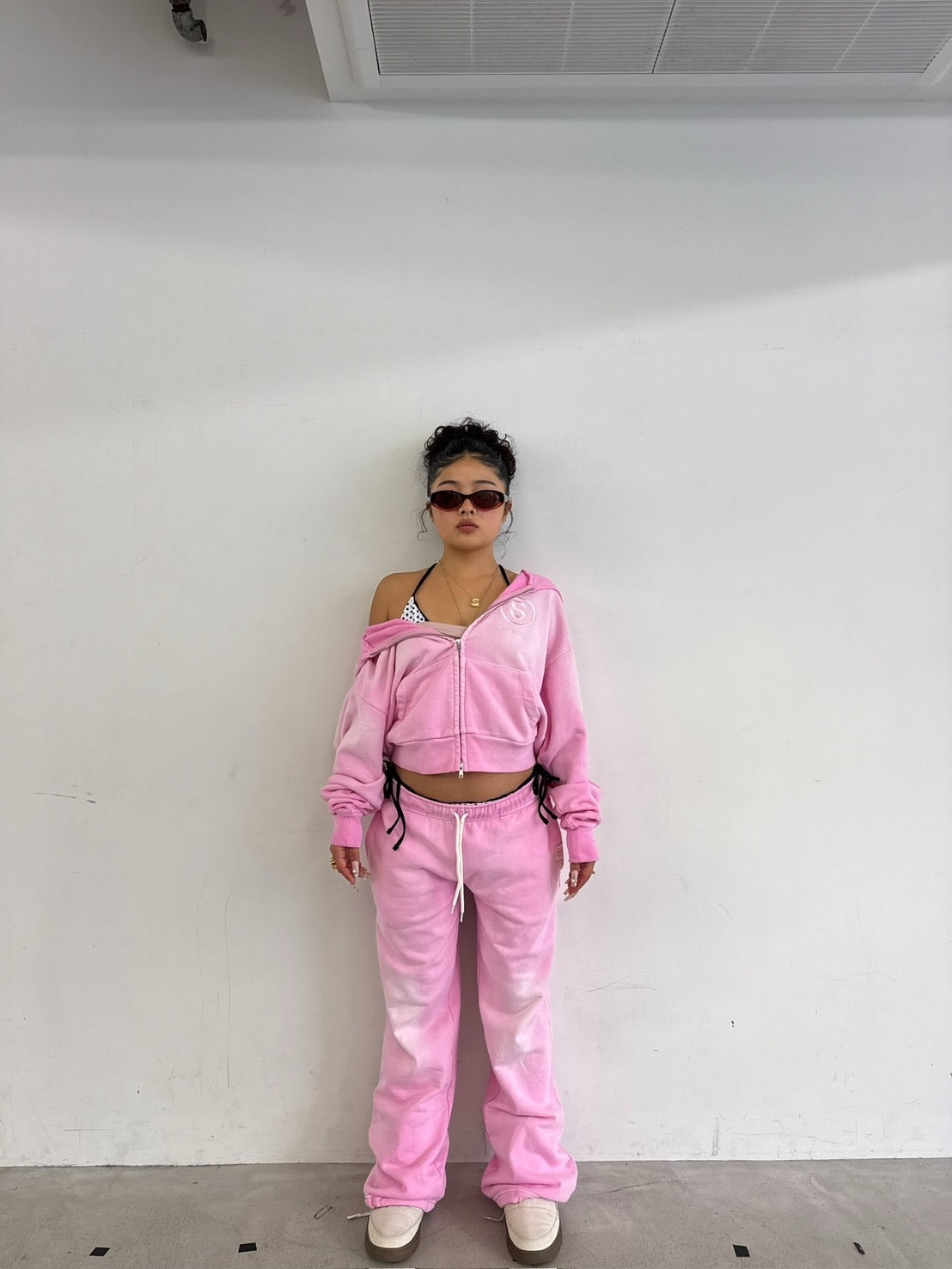 Chalky sweat pants BLUSH PINK – shellvia